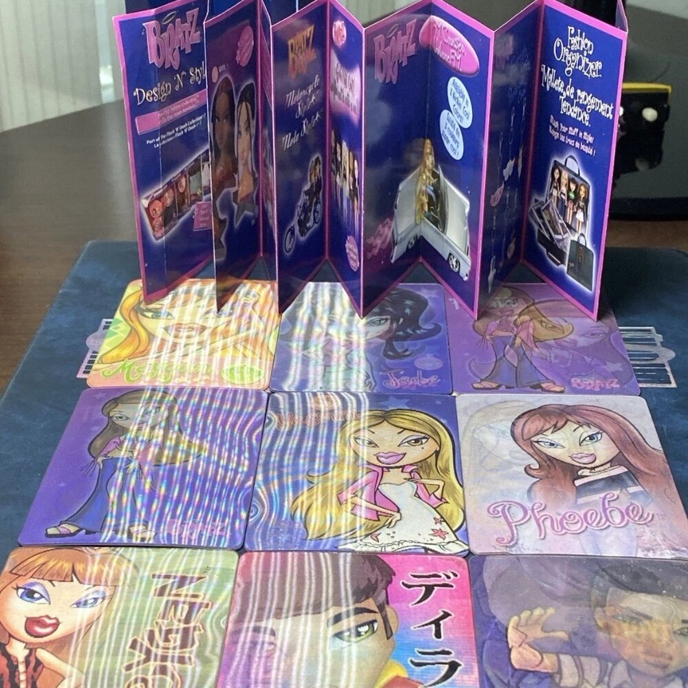 Bratz Lenticular Card Lot (12 Cards) + Fold-Out Promo Insert 2000s